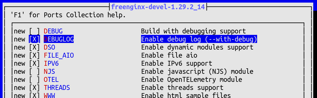 Enabling debugging log